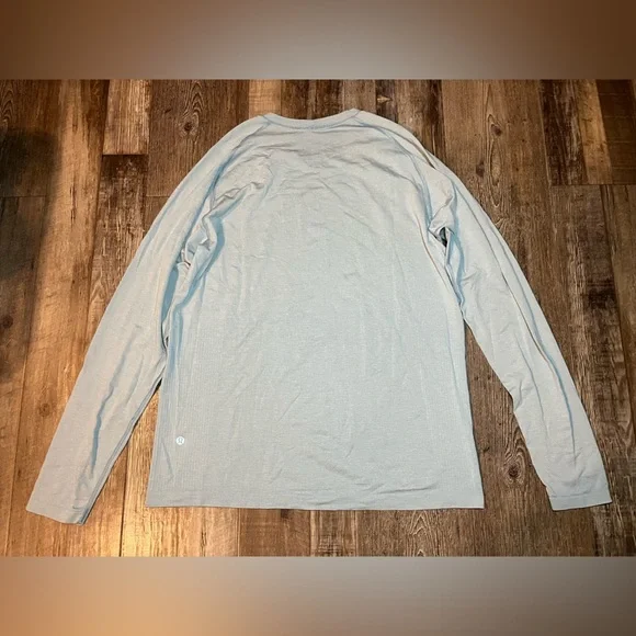 Lululemon Metal Vent Tech Long Sleeve Shirt 2.0 Peroxide /Breeze Blue Size Large - Picture 6 of 7